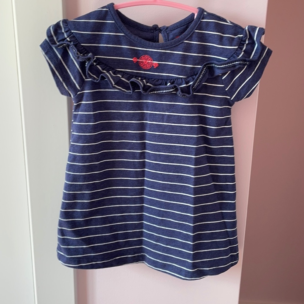 9M Trois Mouton baby girl top